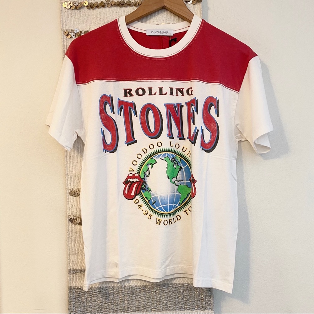 DAYDREAMER NWT Rolling Stones Retro Band Tee White - Picture 2 of 6